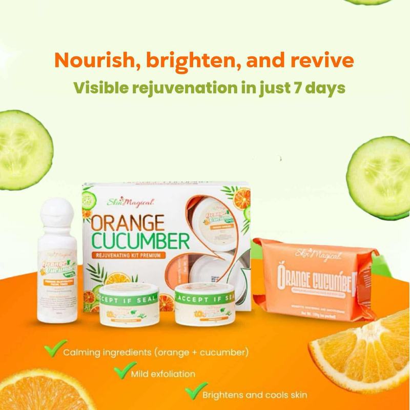 skin magical premium glutathione soap Skin Magical Orange Cucumber Rejuvenating Kit Premium