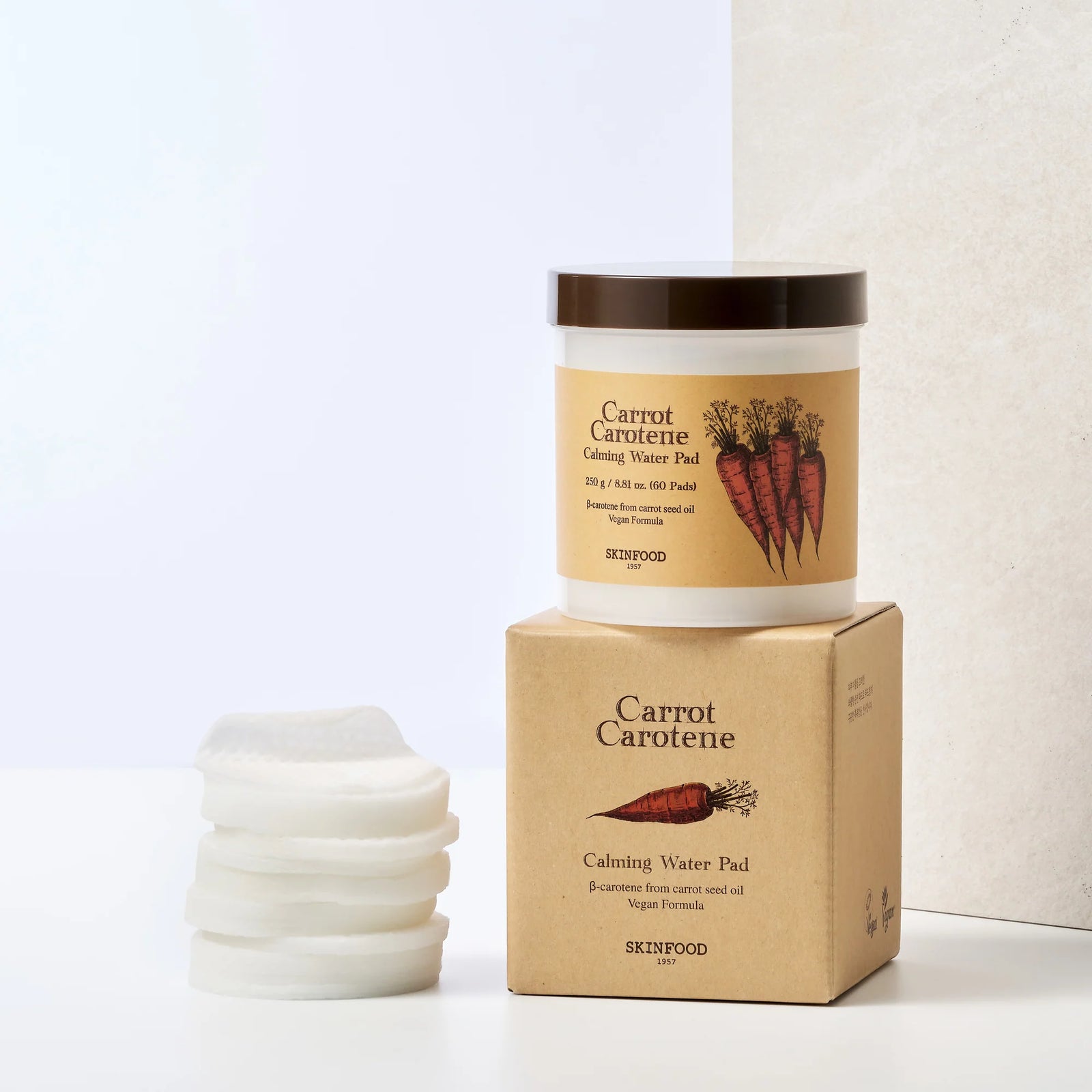 Skinfood Carrot Carotene Calming Water Pad 60 Pads | Toner Pads Skinfood Carrot Carotene Calming Water Pad 60 Pads | Toner Pads