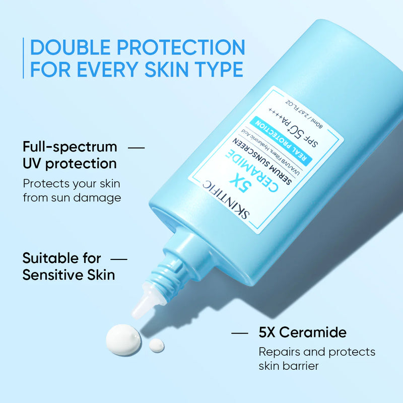 Skintific 5X Ceramide Serum Sunscreen SPF50 80ml