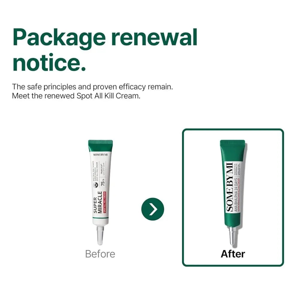 Some by Mi AHA, BHA, PHA 14 Days Super Miracle Spot All Kill Cream 30ml | Acne Spot Treatment, Patches and Nose Strips