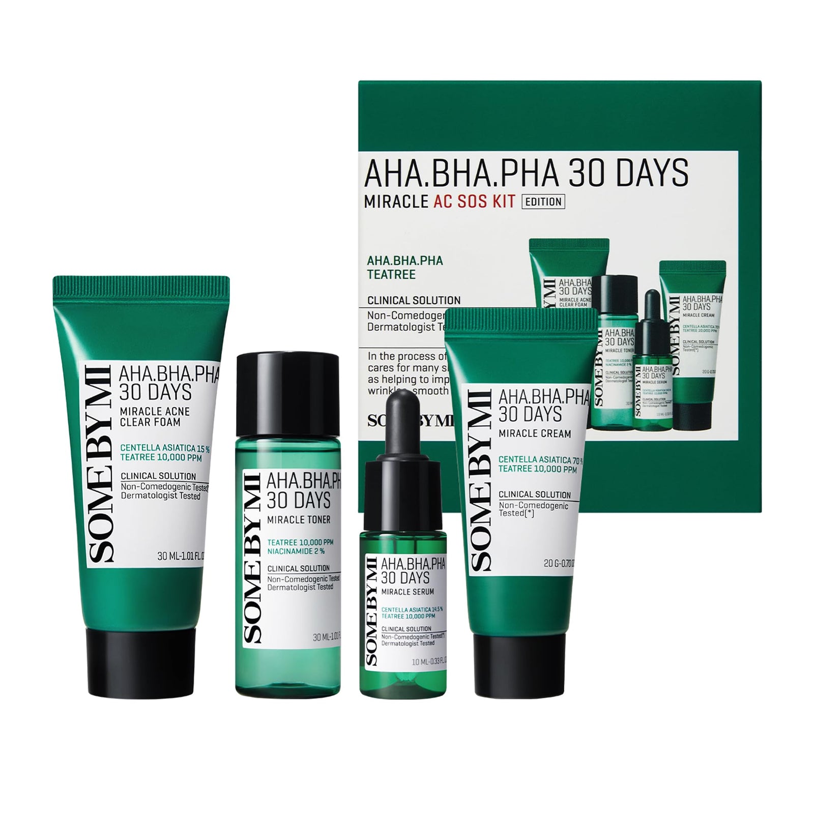 Some by Mi AHA, BHA, PHA 30 Days Miracle AC SOS Kit | Set and Kit