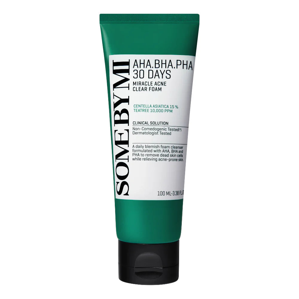 Some by Mi AHA,BHA,PHA 30 Days Miracle Acne Clear Foam 100ml | Cleansers