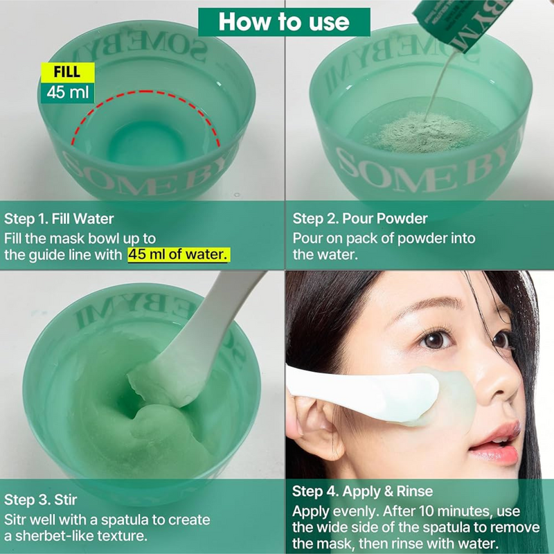 Some by Mi PDRN Spirulina Soothing Sherbet Mask 1g x 10 Sticks