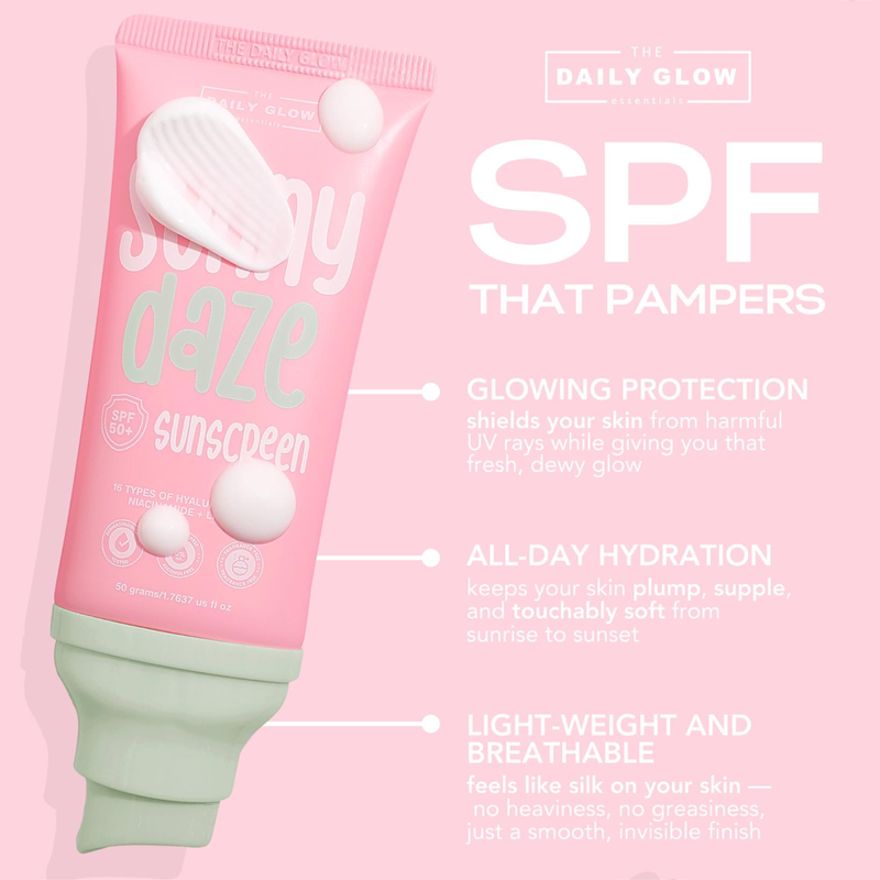 The Daily Glow Sunny Daze Sunscreen SPF50