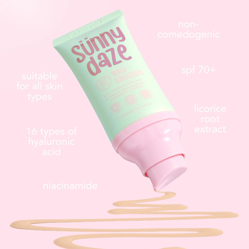 The Daily Glow Sunny Daze Tinted Sunscreen SPF50