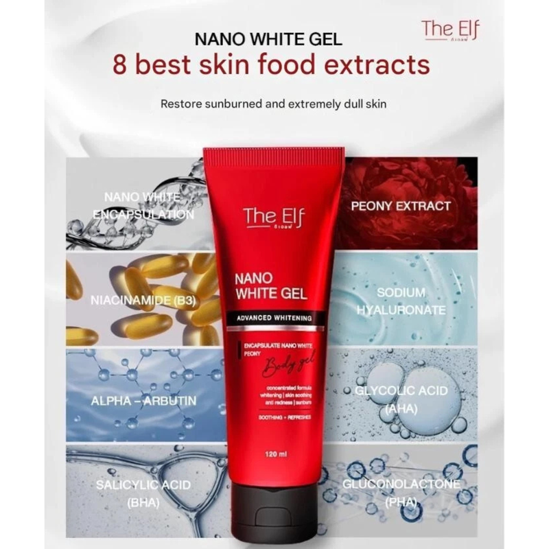 The Elf Nano White Gel Advanced Whitening Body Gel 120ml