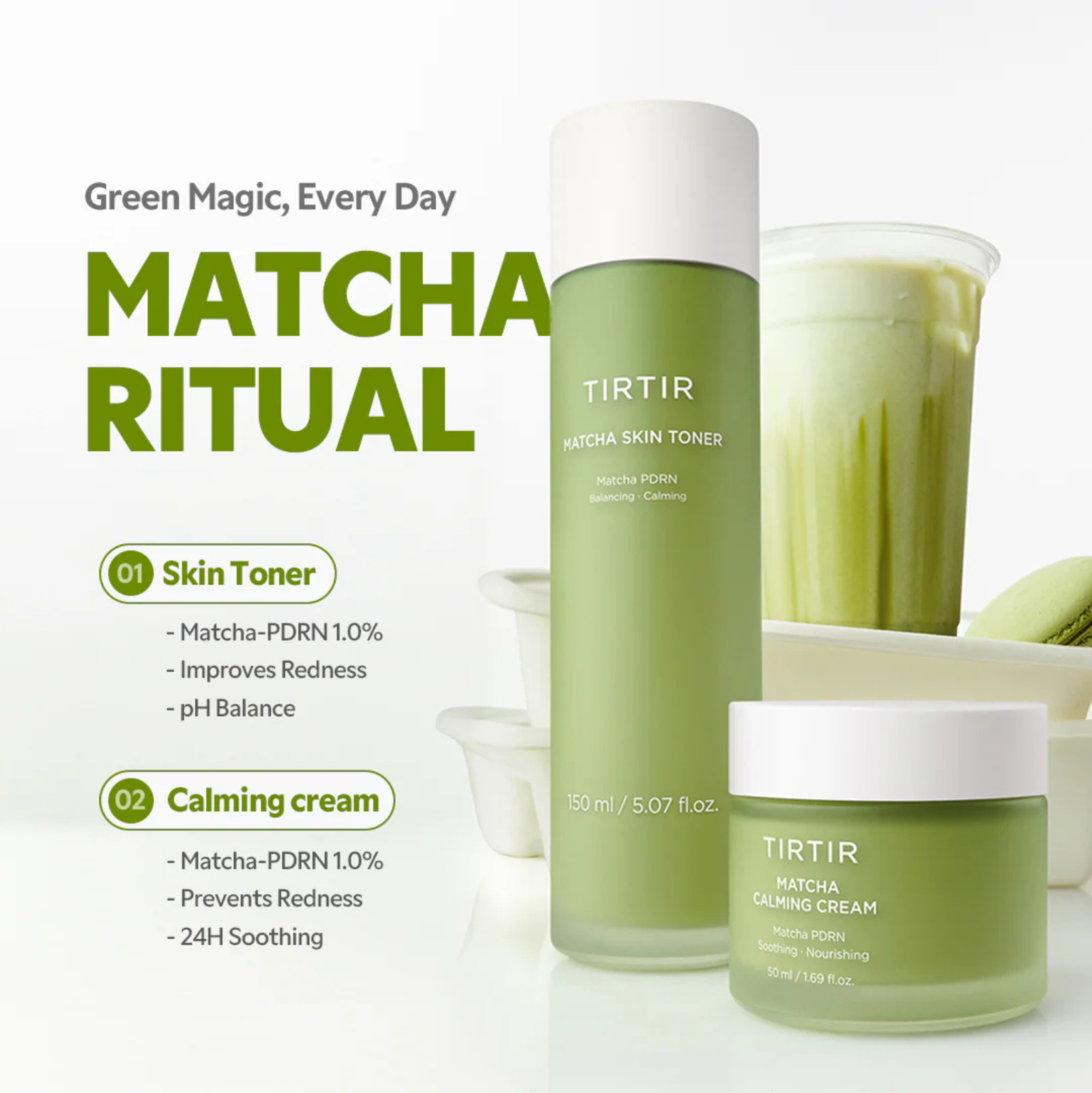 Tirtir Matcha Calming Cream 50ml | Moisturizers Tirtir Matcha Calming Cream 50ml | Moisturizers