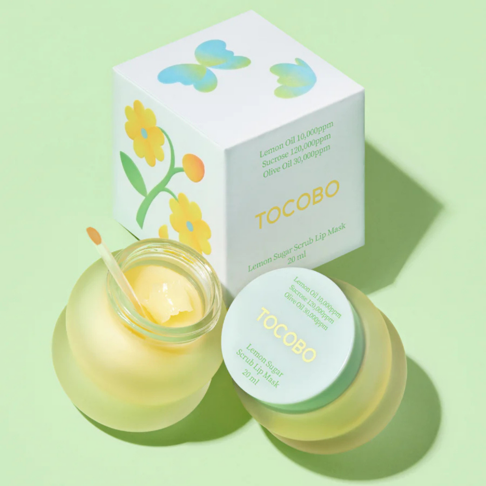 TOCOBO Lemon Sugar Scrub Lip Mask 20ml | Lip and Face Scrub
