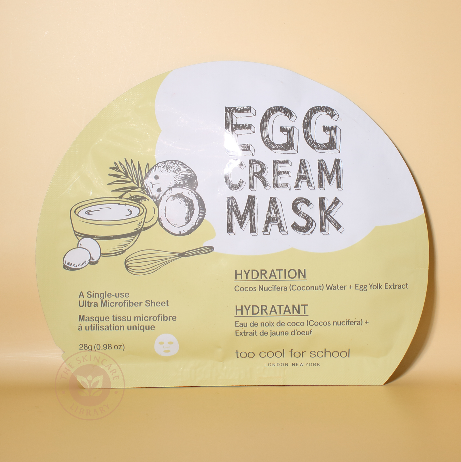 Too Cool for School Egg Cream Mask Hydration 1pc | Sheet Mask