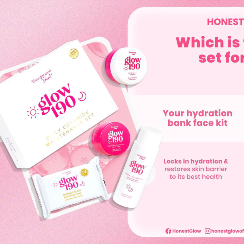 Transformed Skin Glow 190 Daily Ceramide Maintenance Set