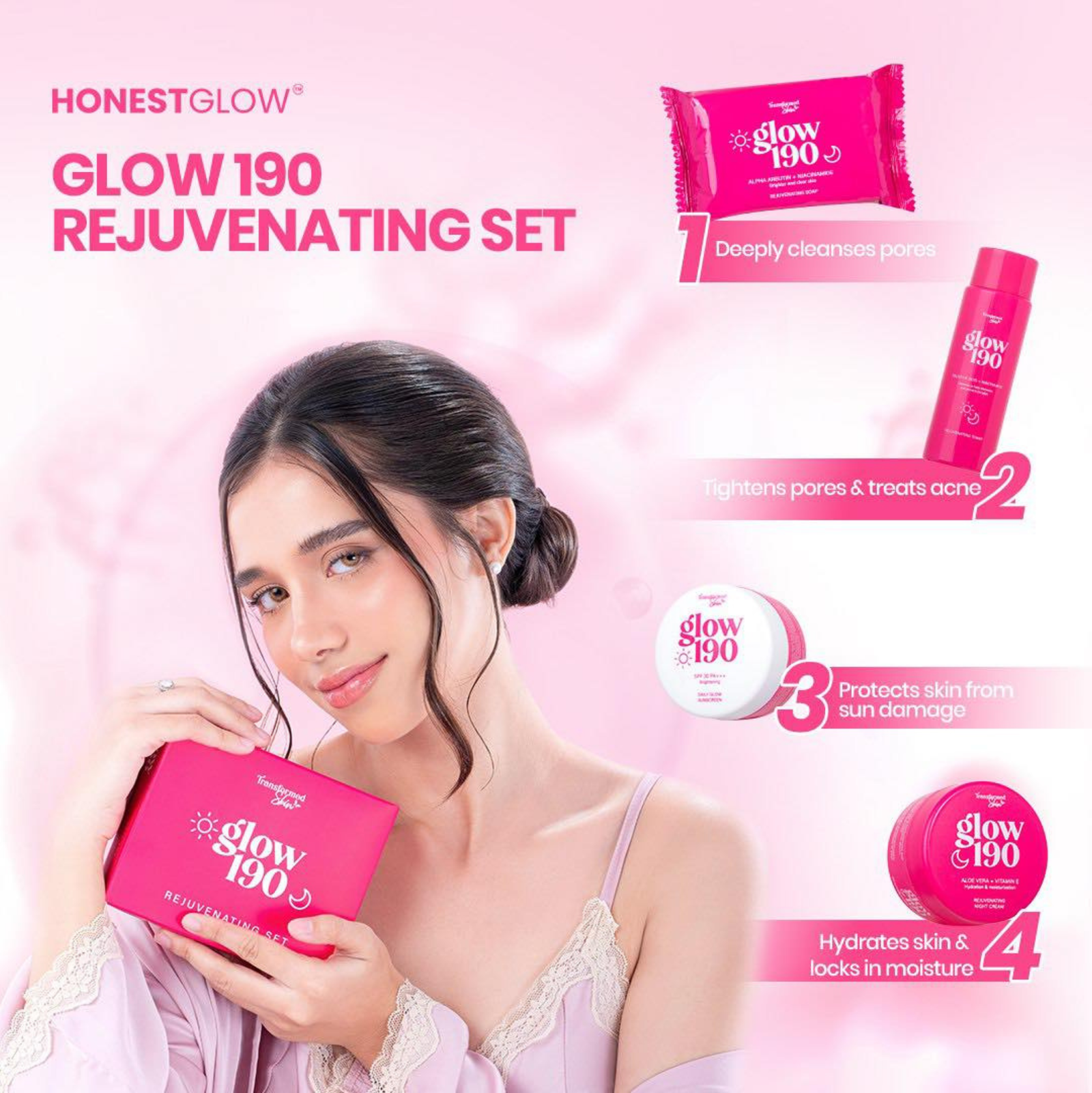 Transformed Skin Glow 190 Rejuvenating Set | Set and Kit Transformed Skin Glow 190 Rejuvenating Set | Set and Kit
