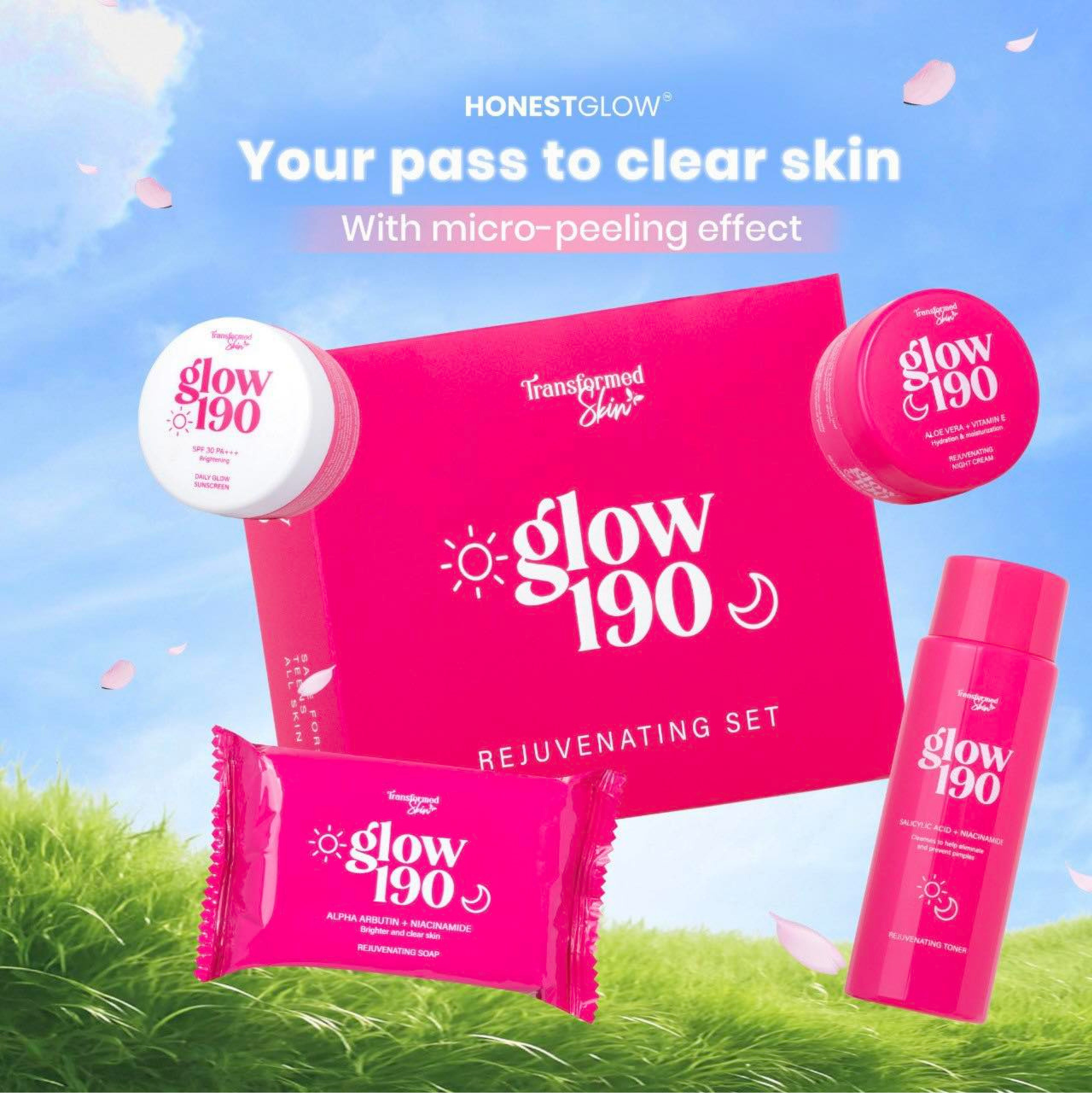 Transformed Skin Glow 190 Rejuvenating Set | Set and Kit Transformed Skin Glow 190 Rejuvenating Set | Set and Kit