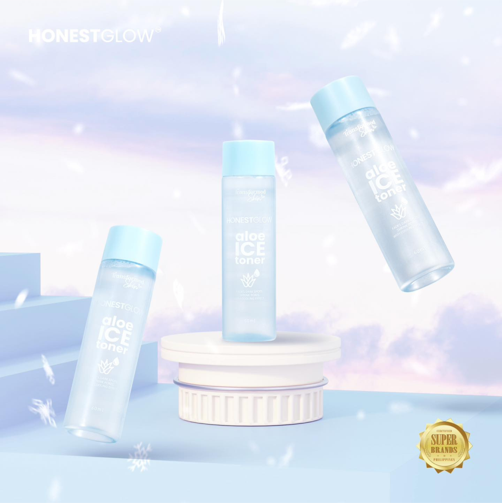 Transformed Skin HonestGlow Aloe Ice Toner 60ml | Toners Transformed Skin HonestGlow Aloe Ice Toner 60ml | Toners