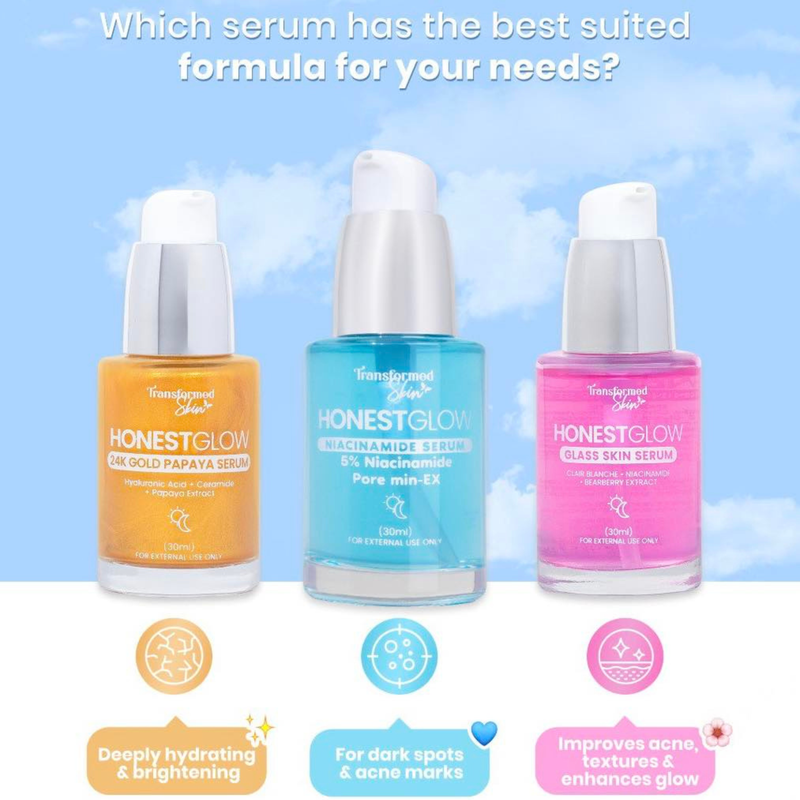 Transformed Skin HonestGlow Glass Skin Serum 30ml