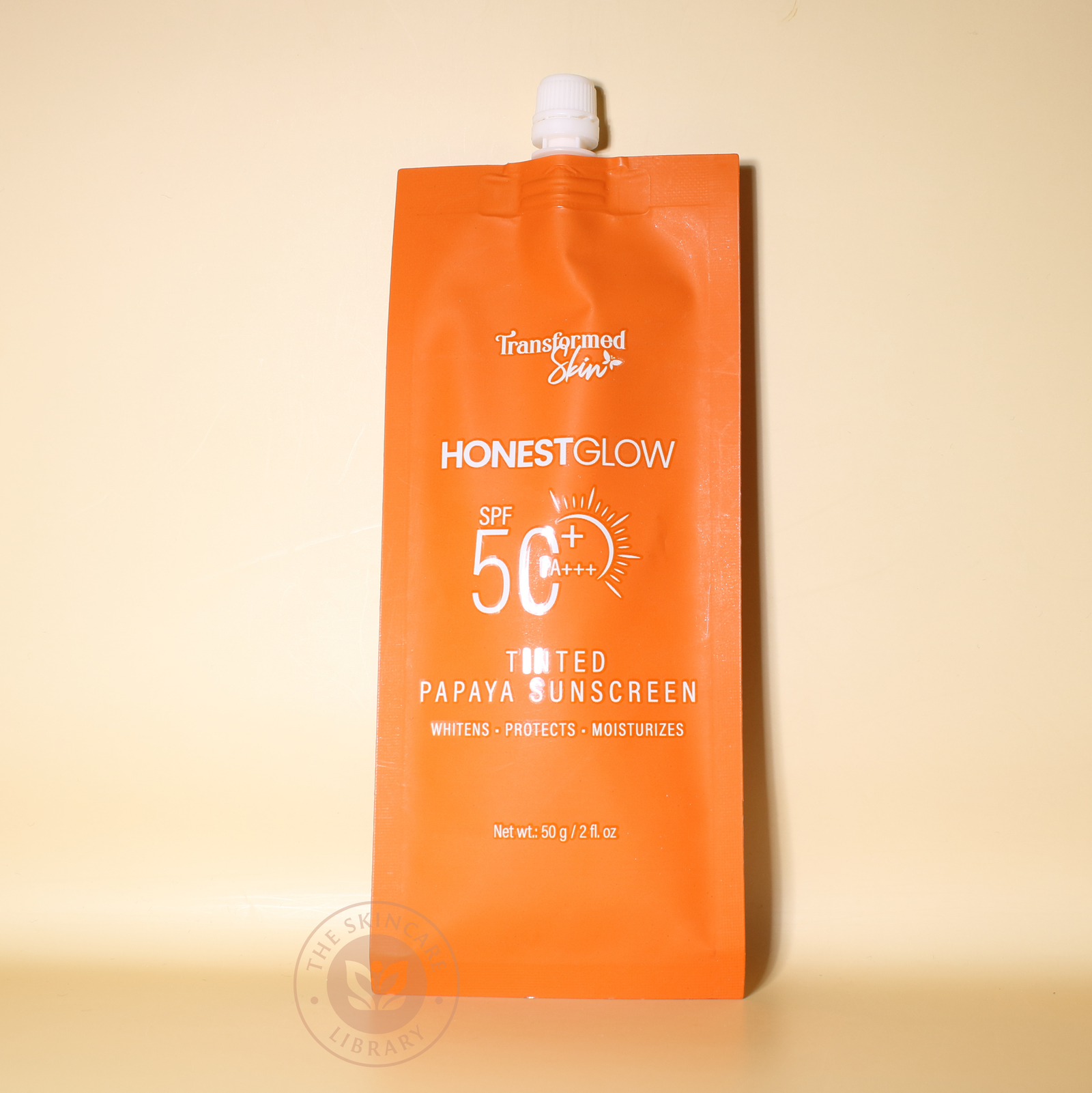 Transformed Skin HonestGlow Tinted Papaya Sunscreen SPF50 50g | Sunscreen