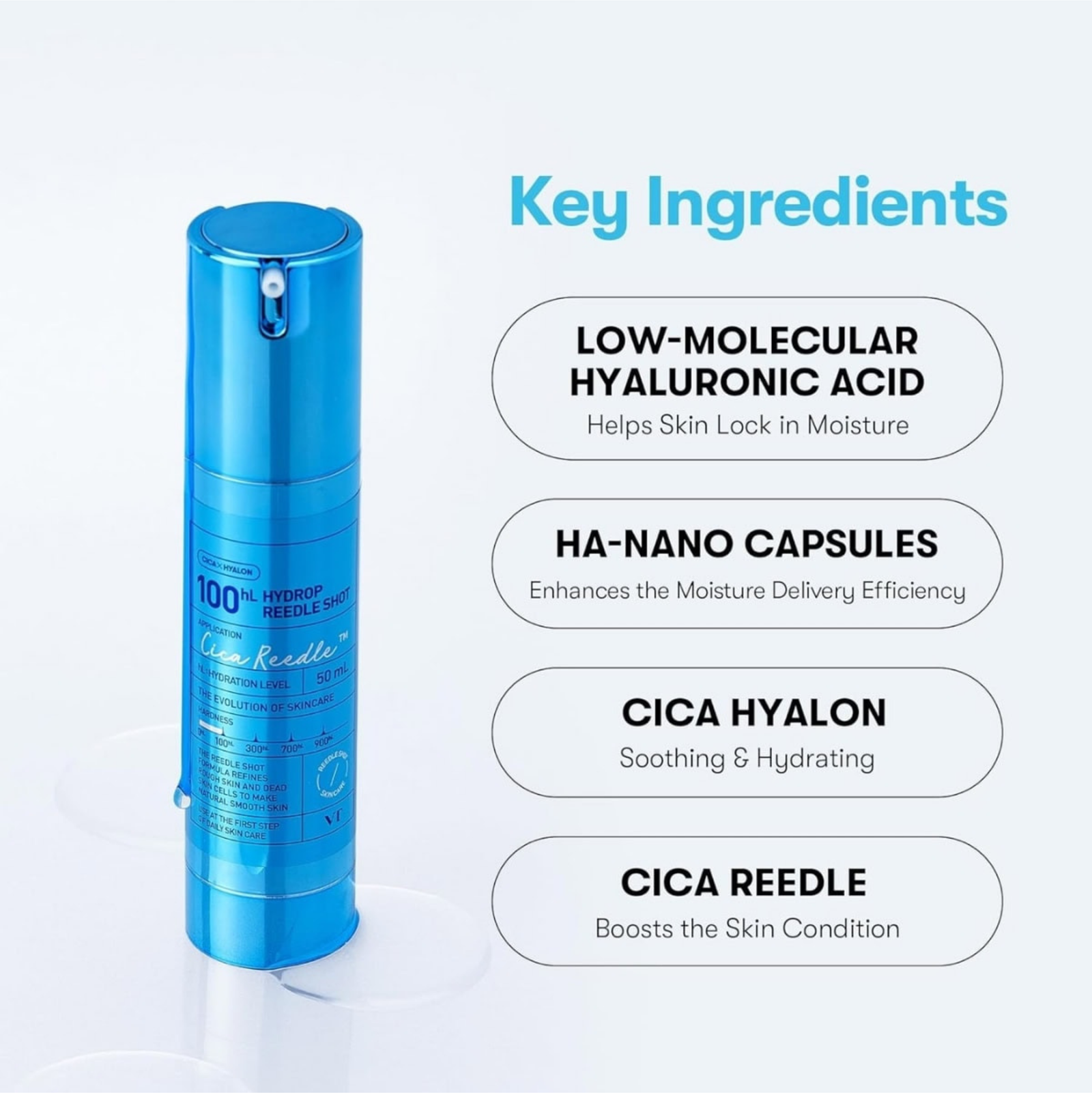 VT Cosmetics Hydrop Reedle Shot 100 50ml | Serum VT Cosmetics Hydrop Reedle Shot 100 50ml | Serum