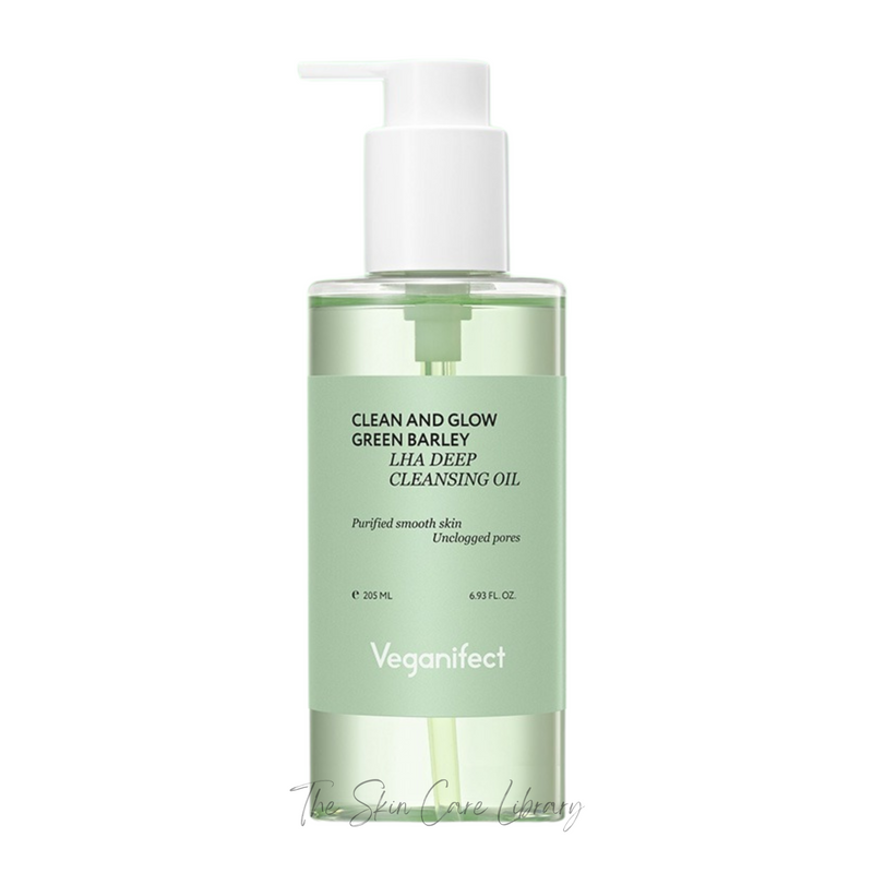 Veganifect Clean and Glow Green Barley LHA Deep Cleansing Oil 205ml