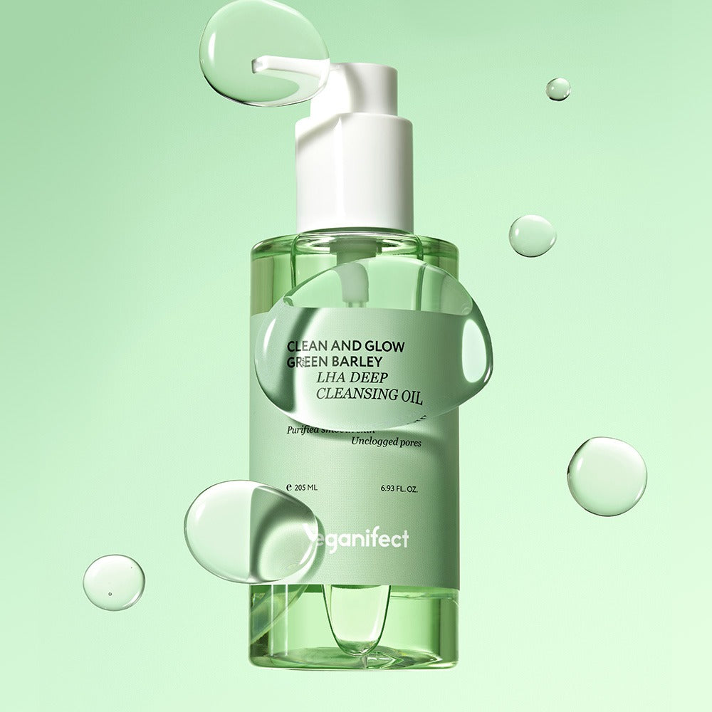 Veganifect Clean and Glow Green Barley LHA Deep Cleansing Oil 205ml | Cleansing Balm, Oil and Water Veganifect Clean and Glow Green Barley LHA Deep Cleansing Oil 205ml | Cleansing Balm, Oil and Water