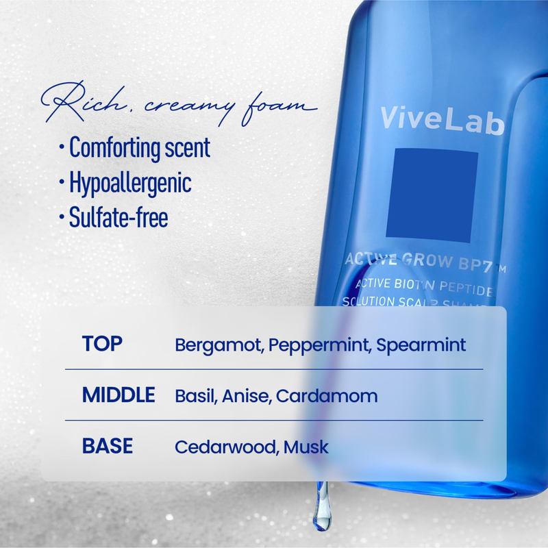ViveLab Active Biotin Peptide Solution Scalp Shampoo 550ml