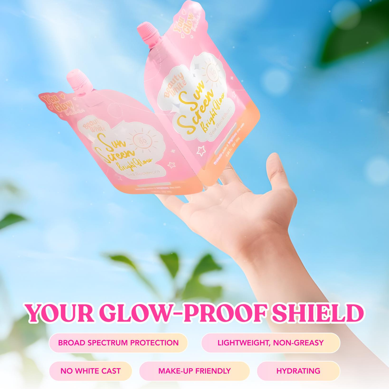 You Glow Babe Beauty White Sunscreen Bright Glow SPF50 25g