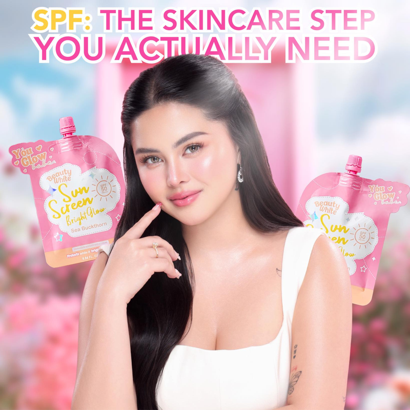 You Glow Babe Beauty White Sunscreen Bright Glow SPF50 25g