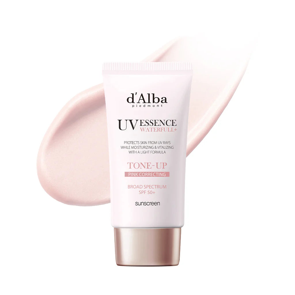 d'Alba UV Essence Waterfull Tone-Up Pink Correcting Sunscreen SPF50 50ml | Sunscreen