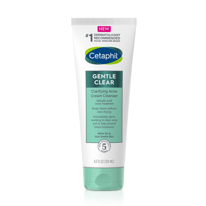 Cetaphil Gentle Clear Clarifying Acne Cream Cleanser 124ml