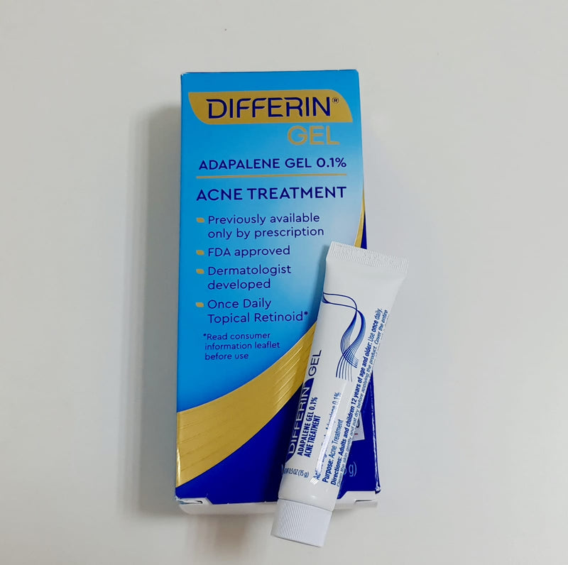 Differin 0.1% Adapalene Acne Treatment Gel 15g