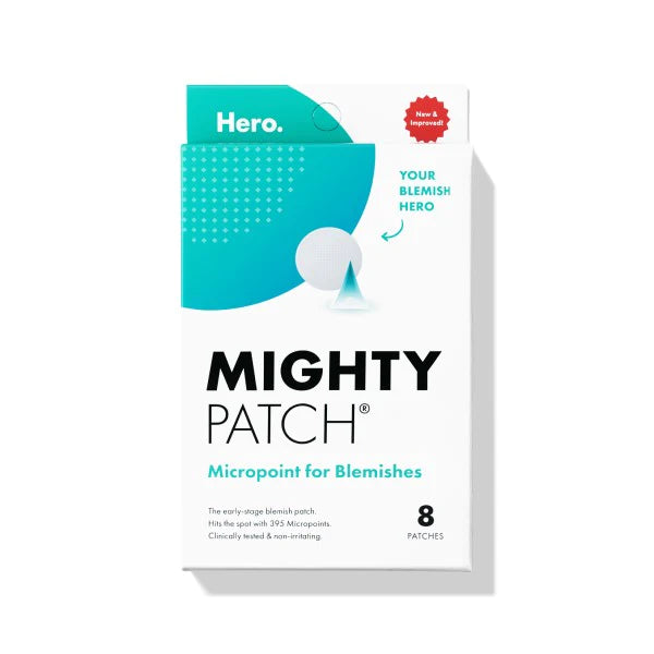 Hero Cosmetics, Mighty Patch, Micropoint for Blemishes, 8 patches | Acne Spot Treatment, Patches and Nose Strips Hero Cosmetics, Mighty Patch, Micropoint for Blemishes, 8 patches | Acne Spot Treatment, Patches and Nose Strips