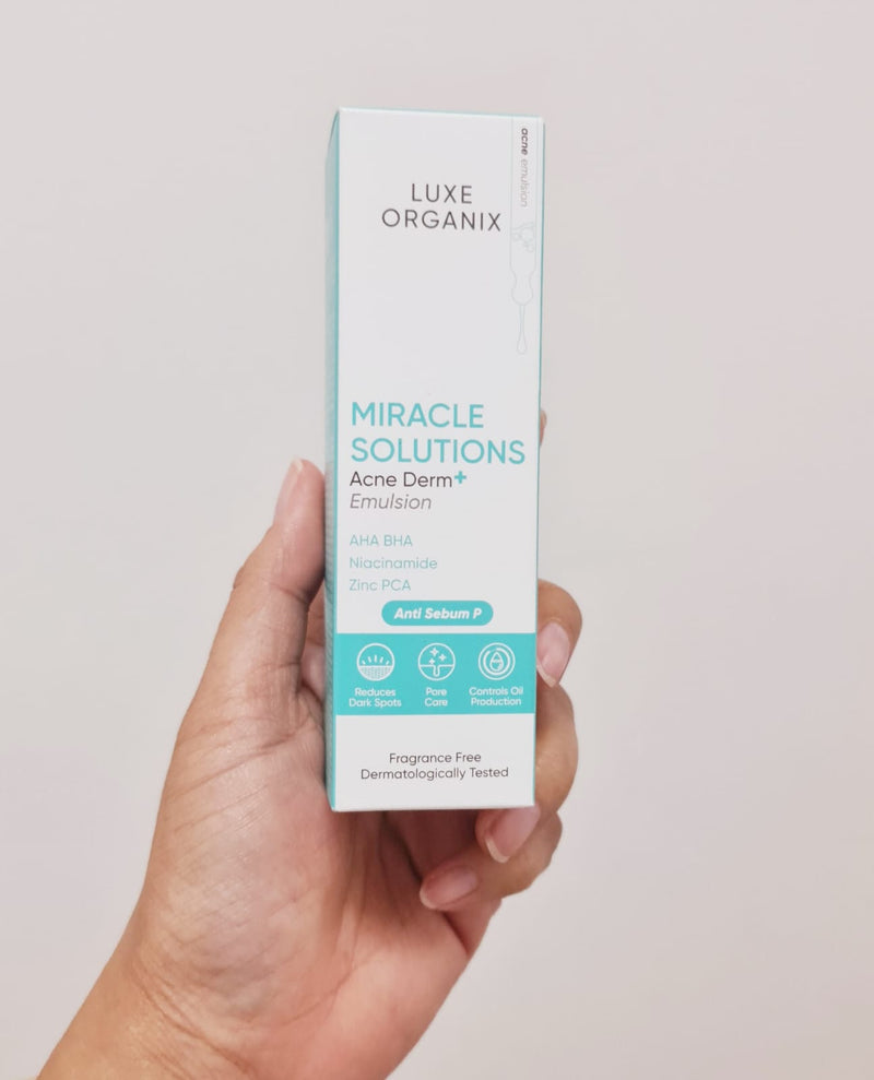 Luxe Organix Miracle Solutions Acne Derm+ Emulsion 80ml