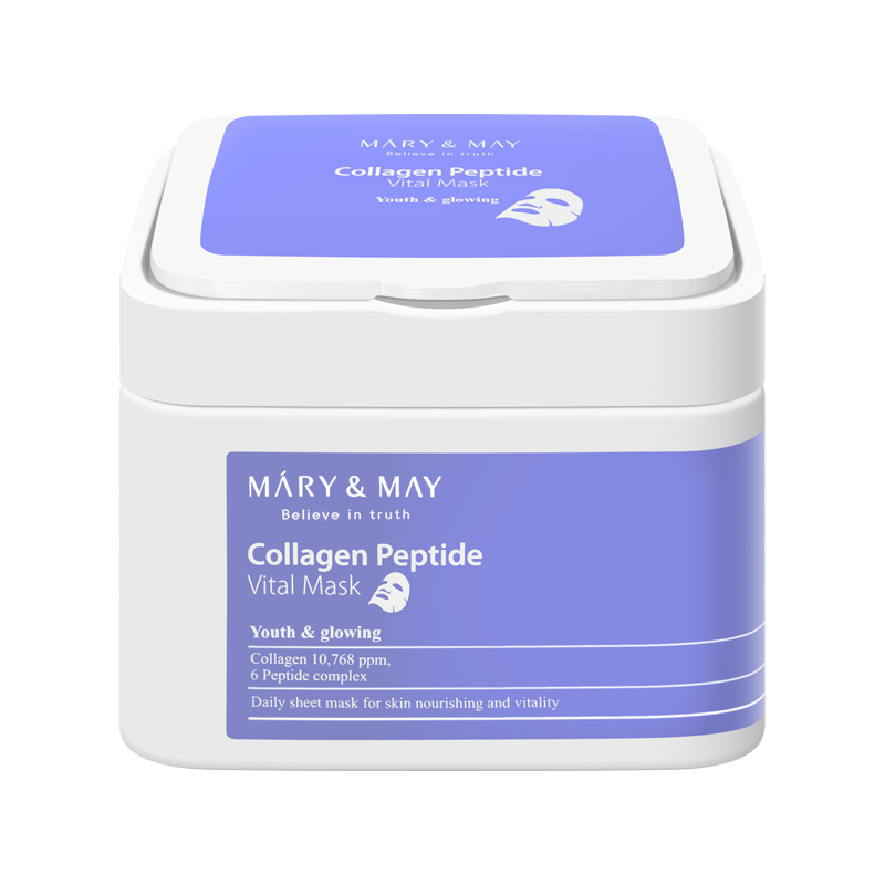 Mary & May Collagen Peptide Vital Mask Pack (30 Sheets)