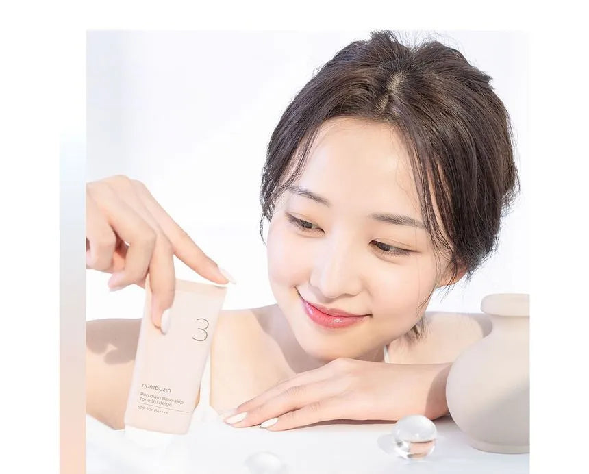 Numbuzin No. 3 قاعدة بورسلين-تخطي اللون البيج SPF 50 نغمة 50 | Sunscreen Numbuzin No. 3 قاعدة بورسلين-تخطي اللون البيج SPF 50 نغمة 50 | Sunscreen