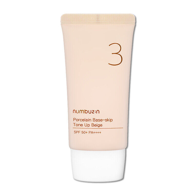 Numbuzin No. 3 قاعدة بورسلين-تخطي اللون البيج SPF 50 نغمة 50 | Sunscreen Numbuzin No. 3 قاعدة بورسلين-تخطي اللون البيج SPF 50 نغمة 50 | Sunscreen
